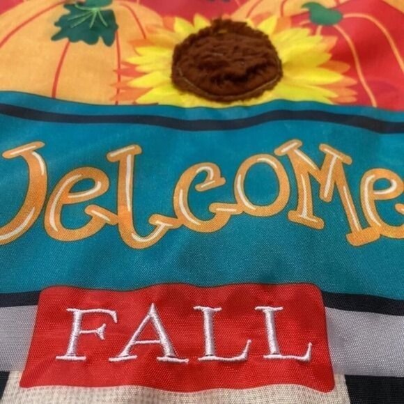 3 Garden Flags Bundle 12.5 x 18 Double Sided Welcome Spring Summer Fall - Picture 15 of 16